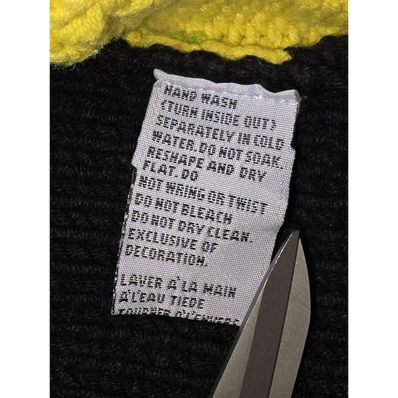 Marisa Christina Hand Knit Rainbow Zip Cardigan Sweater Womens Chunky Argyle - Picture 9 of 15